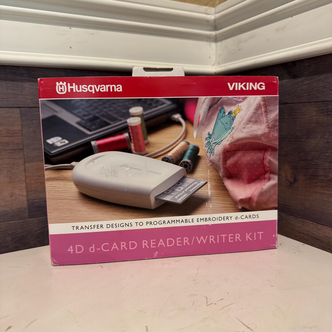 Husqvarna Viking D Card Reader Writer Kit Embroidery Software 4 Windows ...