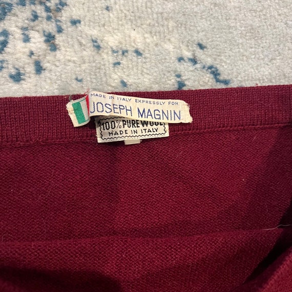 Joseph Magnin Wool Skirt Made in Italy Vintage 19… - image 3