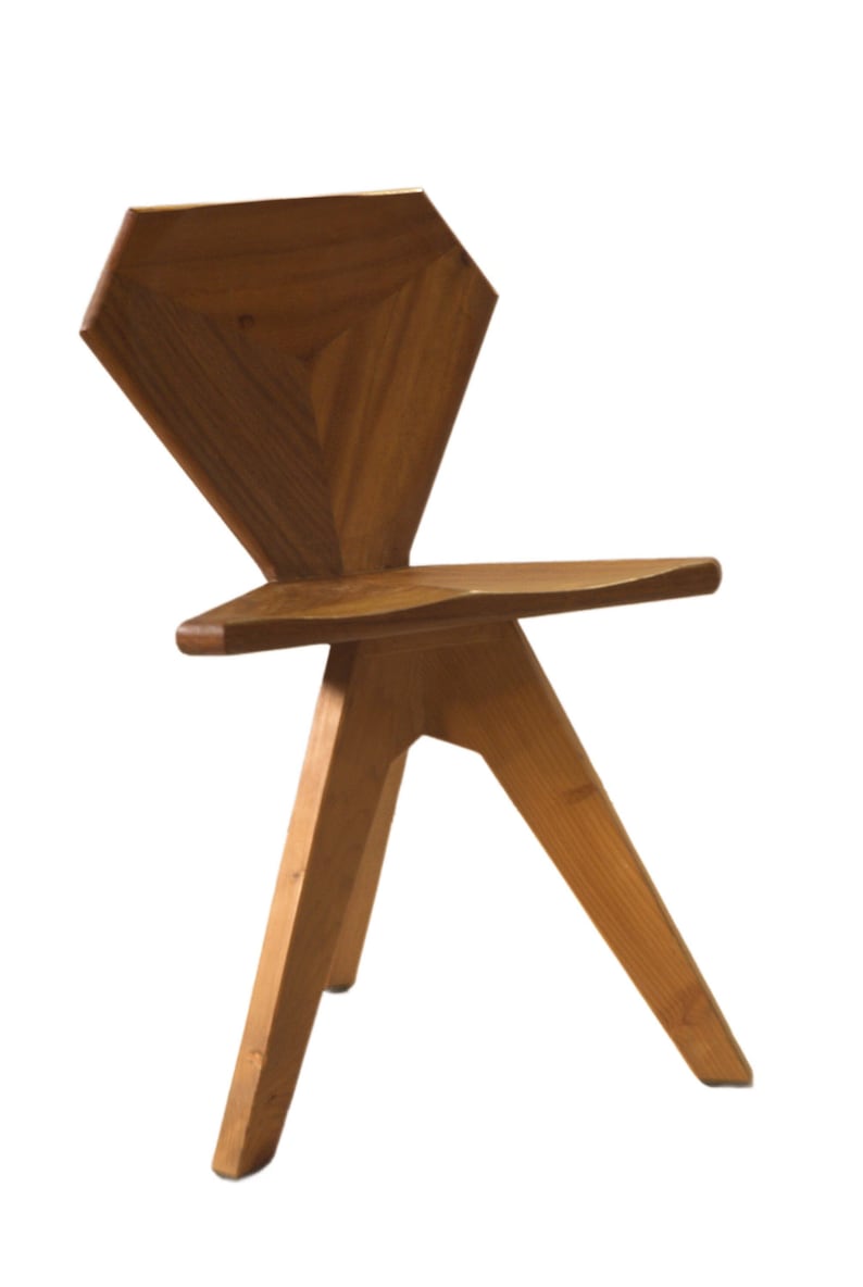 Tripié chair, variants in tzalam, parota, cedar and pine image 1