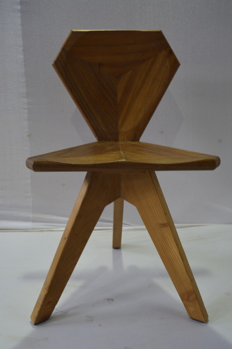 Tripié chair, variants in tzalam, parota, cedar and pine image 2