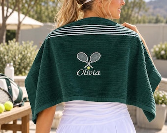 Personalized Golf Towel, Custom Tennis Towel with Name, Embroidered Sports Towel, Golf & Tennis Player Gift, Team Club Gift
