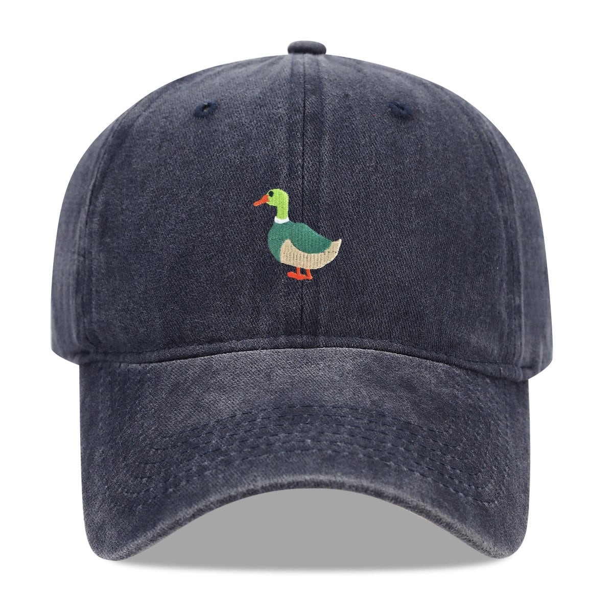 Embroidered Duck Baseball Cap, Adjustable Cotton Hat for Women Men Duck Lovers Multicolor Duck Embroidered Cap – Premium Adjustable Hat (10  main image 3