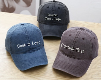 Personalized Hat // Custom Embroidered Hat // Embroidery Cap // Personalized Gift // Embroidery Logo Hat,Custom Embroidered Dad Cap