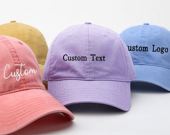 Custom Unisex Cap hat Embroidered Hat Initial cap Personalized Ball cap Custom Hat Mens Hat 90s Vintage Custom hat Dad Hat Gift for her