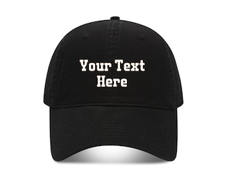 Custom Text Embroidered Hat, Personalized Cap, Vintage Baseball Hat, Gift For New Dad Mom, Gift For Bride, Bachelorette, Bachelor Party Gift