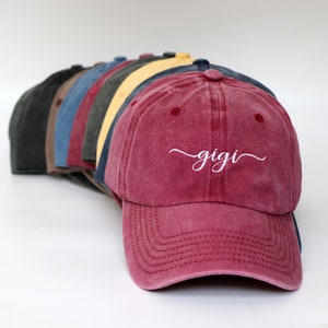 Embroidered Mama, Gigi,Grandma,Mommy,Nana Baseball Cap,Mama Hat,Gigi Hat,Personalized Gifts,Custom Hat,Custom Mom & Grandparent Gift