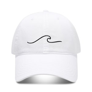 Beach Wave Hat,Embroidered Baseball Cap,Bachelorette Party Hats,Navy Blue Hat,Beach Hat, Embroidered Hat,Wave Embroidered Hat,Dad Hats