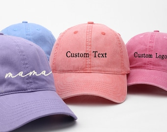 Custom Embroidered Dad Cap Washed Dad Hat Unstructured Gym Cap Bachelor Party Bachelorette Party Gift business merch,Bachelorette Party Hats