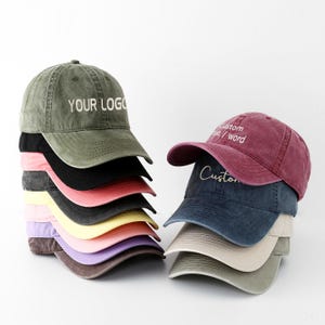 Custom Embroidered Dad Cap Washed Dad Hat Unstructured Gym Cap Bachelor Party Bachelorette Party Gift business merch,Bachelorette Party Hats
