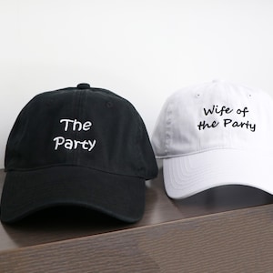 Baseball Caps,Wife Of The Party,The Party Hats,Party Vibes,Bachelorette Hats,Birthday Hats,Wife of the party,The Party,Bridal Party Hats