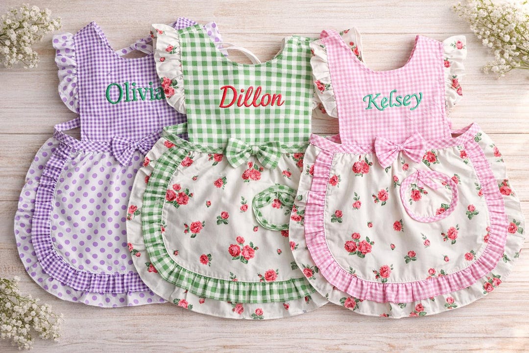 Cute Little Chef Apron. Aprons for Kids With Name Embroidery ...