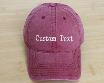 12hat Kundenspezifischer bestickter Hut, personalisierte Vati-Kappe, Stickerei-Logo-Baseballmütze, Ihr eigenes Textmonogramm, Bachelorette