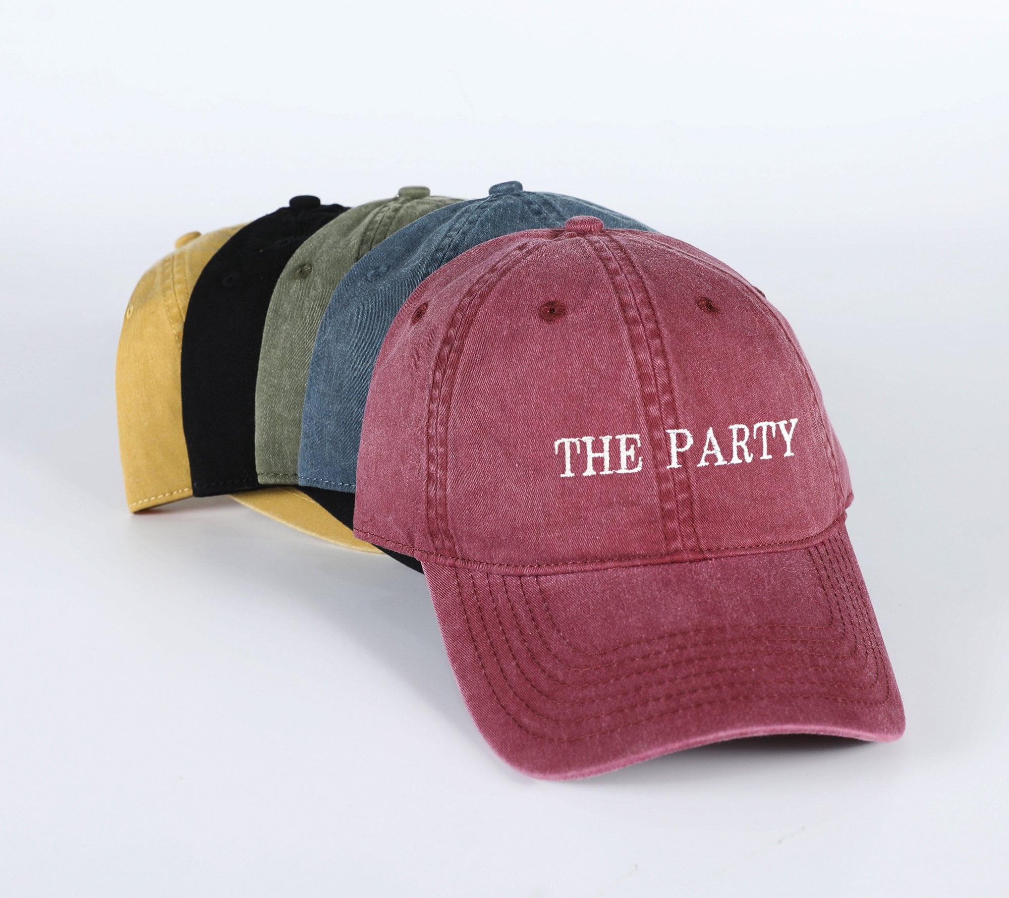 Mom & Dad EMBROIDERED Dad Hat Cap, Pigment Dyed Unstructured  display picture 1