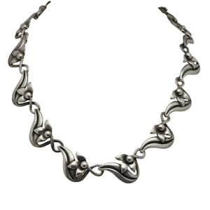 Vintage Taxco Mexico Silver Necklace - Etsy