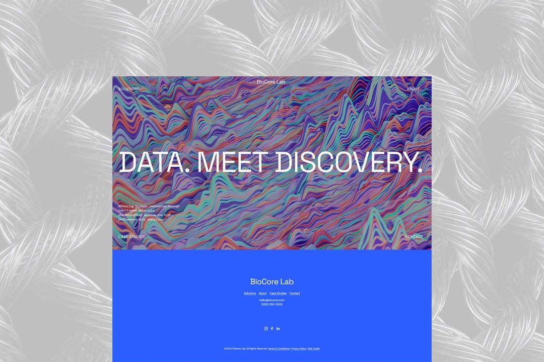 Biocore Lab Squarespace Template - Etsy