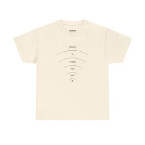 Wealth is Where the Wifi Is Minimalist T-Shirt | Digital Nomad Remote Worker Graphic Tee image 6