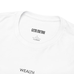 Wealth is Where the Wifi Is Minimalist T-Shirt | Digital Nomad Remote Worker Graphic Tee image 8