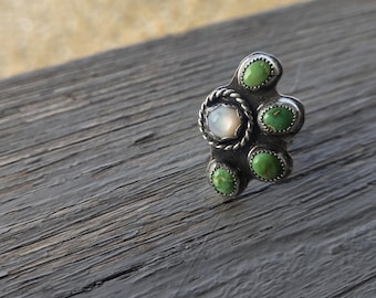 Sonoran Turquoise • Mother of Pearl Size 7