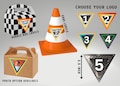 Monster Truck Custom Logos- 3.5 inch Stickers