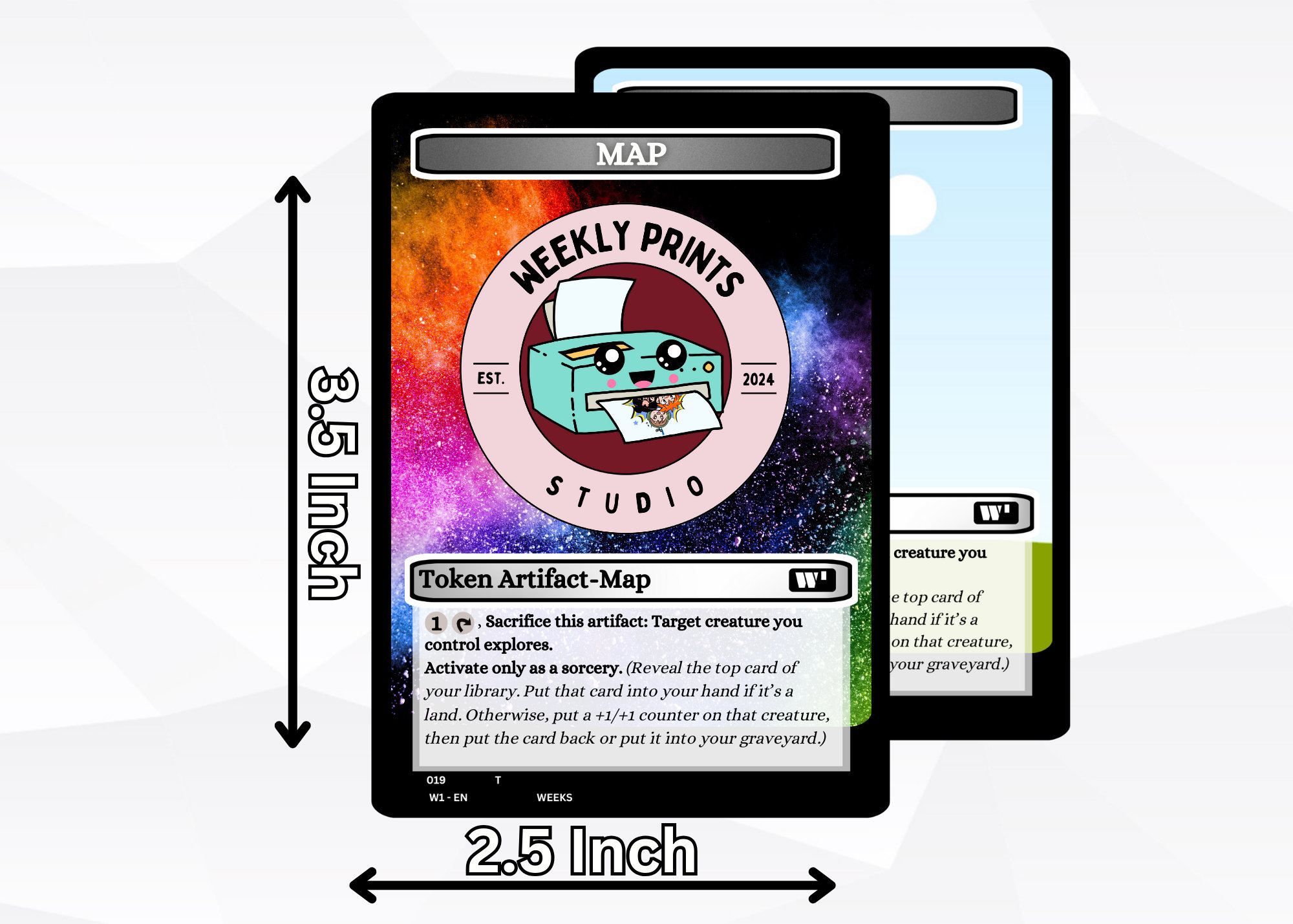 Artifact Token Template- MTG editable custom card template