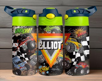 Monster Truck 20oz/12oz Tumbler Wraps- WRAP PNG FILE