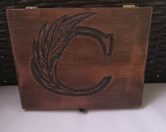 Personalized wooden keepsake box