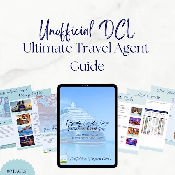El paquete definitivo de plantillas para agentes de viajes de DCL (línea de cruceros)