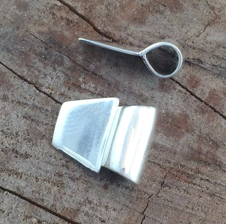 Sterling Silver Glue on Pendant Bail 12mm X 15mm .925 Highly Etsy