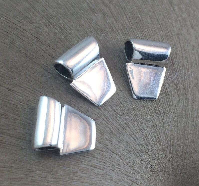 Sterling Silver Glue on Pendant Bail 12mm X 15mm .925 Highly Etsy