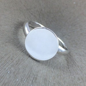Sterling Silver Ring Finding 12mm Blank Adjustable Ring Setting Premium Quality Finding, Select Your Ring Size, Ring Making Supplies