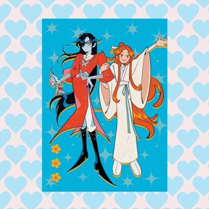 TGCF Retro Hualian Art Print - Heaven&#39;s Official Blessing