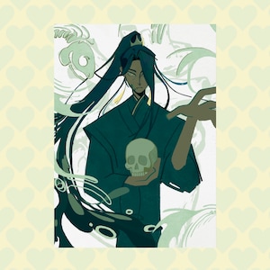 TGCF Black Water He Xuan Print - Heaven&#39;s Official Blessing