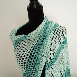 Handmade crochet shawl / scarf
