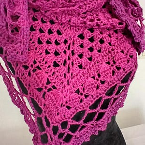 Handmade crochet scarf