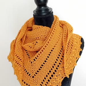 Handmade crochet shawl / scarf