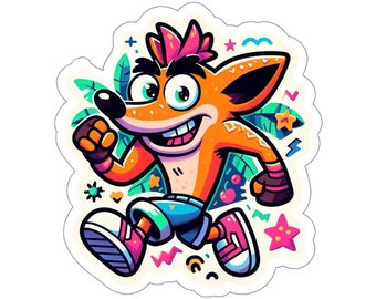 Sticker vinyle Crash Bandicoot