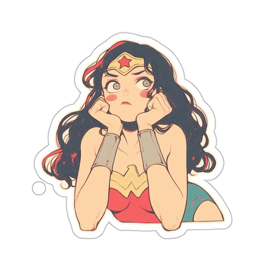 Pensive Sticker Pensive Heroine Sticker Aesthetic Vinyl Art Decal for Journals, Laptops ...