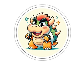 Chibi King Kooopa  Bowser Vinyl Sticker