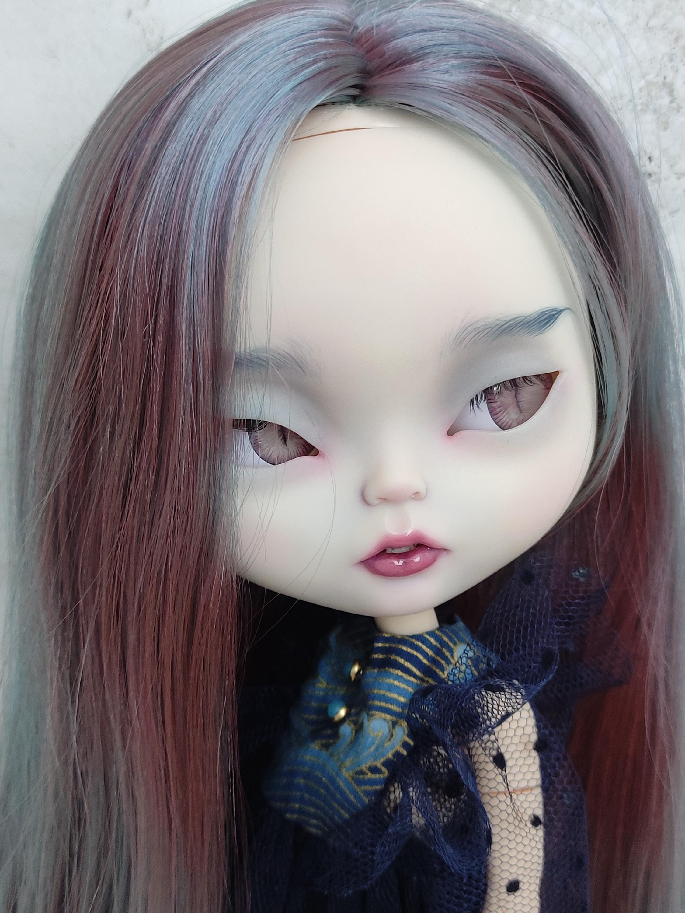 Asian Vampire Blythe custom doll, Blythe ooak, OOAK, gift for her