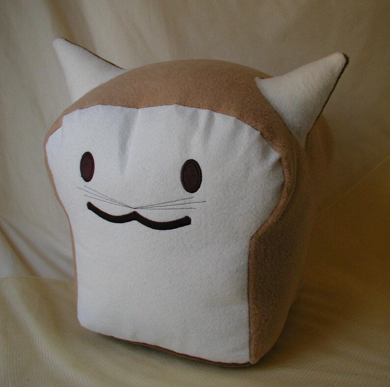 Soft Large White Breadcat Plush Collectible Handcrafted in USA Etsy