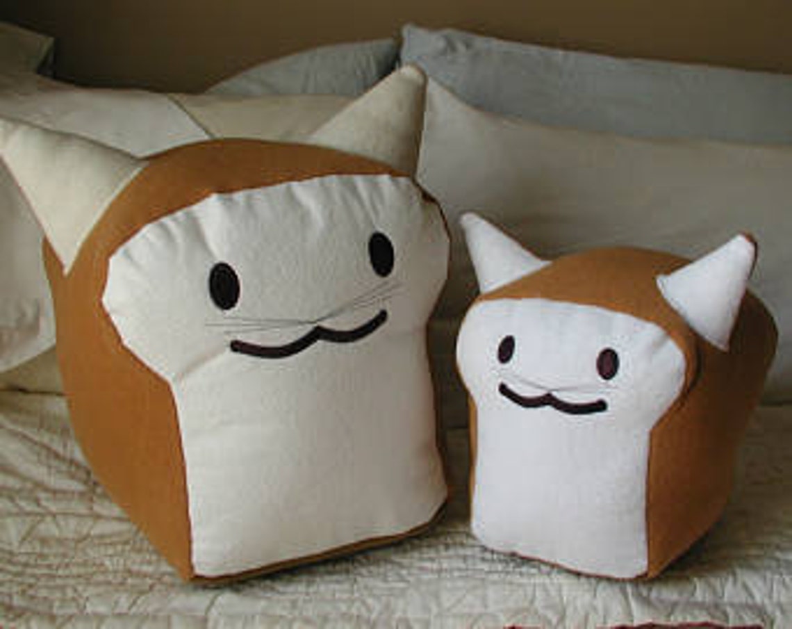 Breadcat Large Loaf Plush Collectible Made in the USA Etsy