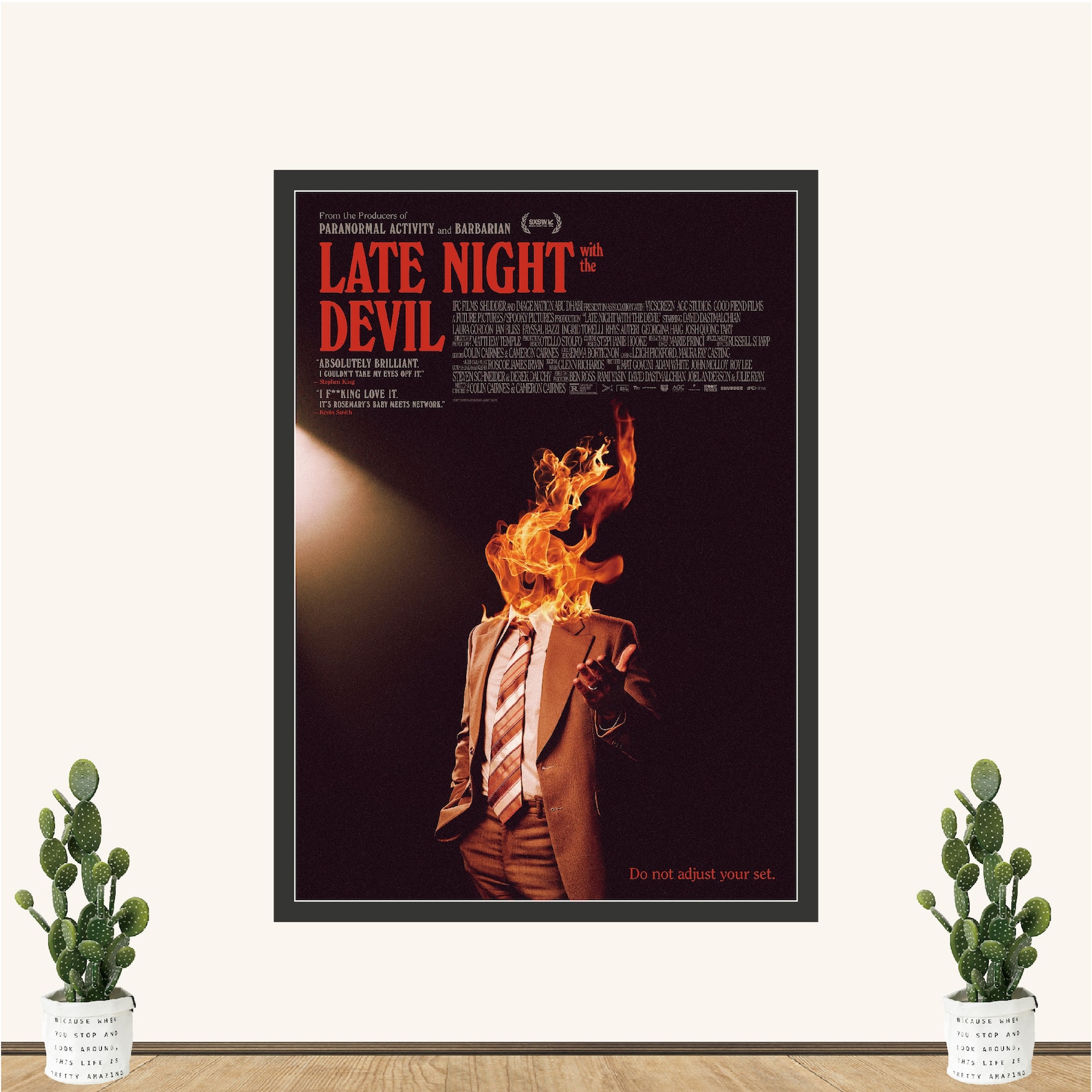 Late Night With the Devil Movie Poster, Canvas Wall Art, Personalized ...
