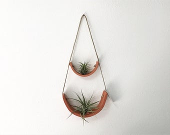 Tiered Terracotta Hanging Tillandsia Air Plant Holder Interior Home Decoration Planter