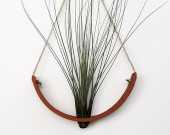 Hanging Planter - Air Plant Cradle (tm) - Natural TerraCotta Wall Planter Vase