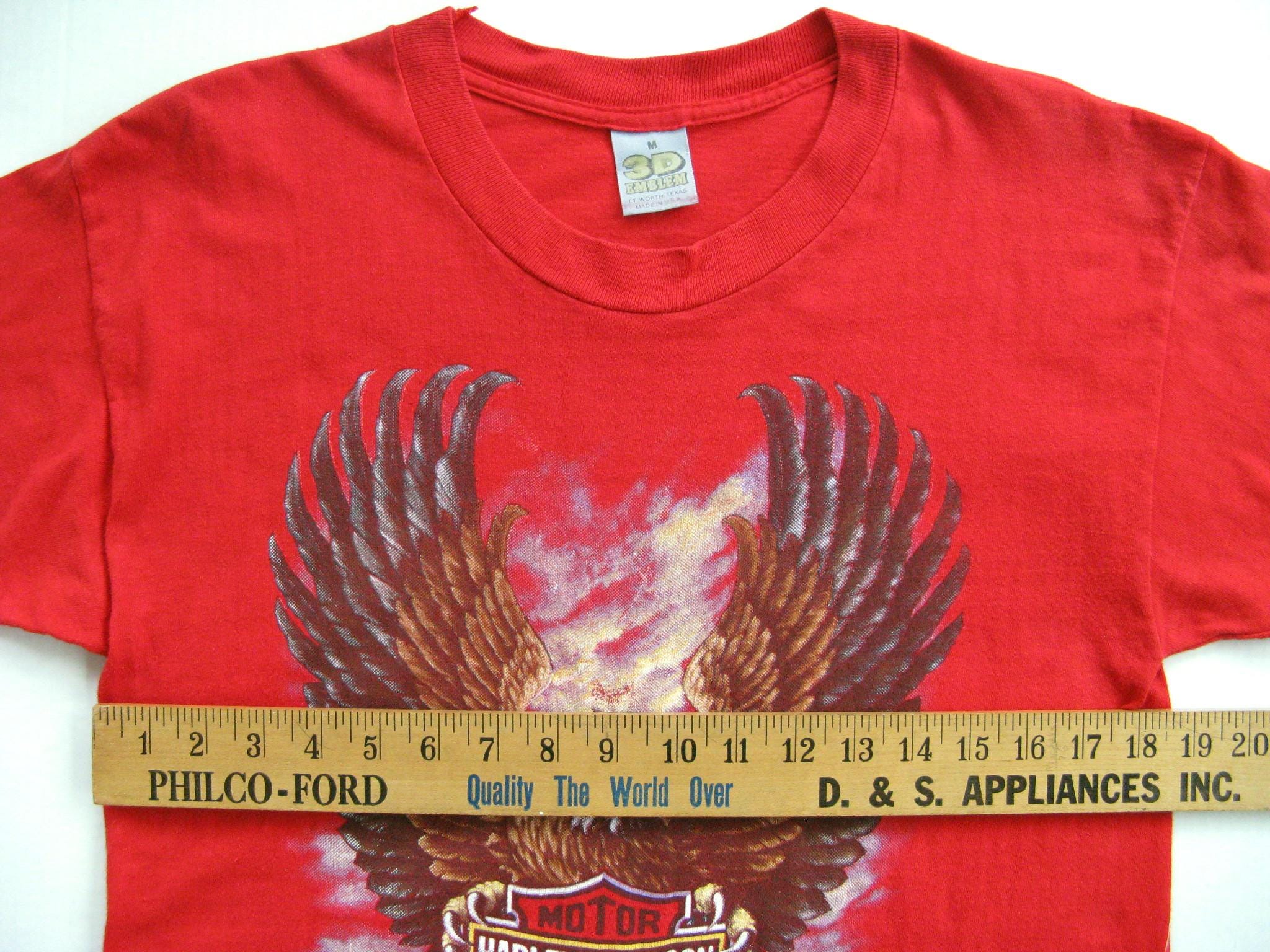 ハーレーダビッドソン ヴィンテージ 1989 Tシャツ 3Dエンブレム 大人 