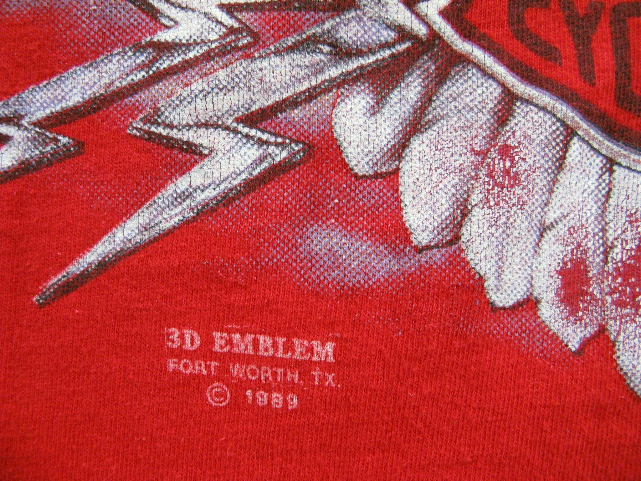 ハーレーダビッドソン ヴィンテージ 1989 Tシャツ 3Dエンブレム 大人 