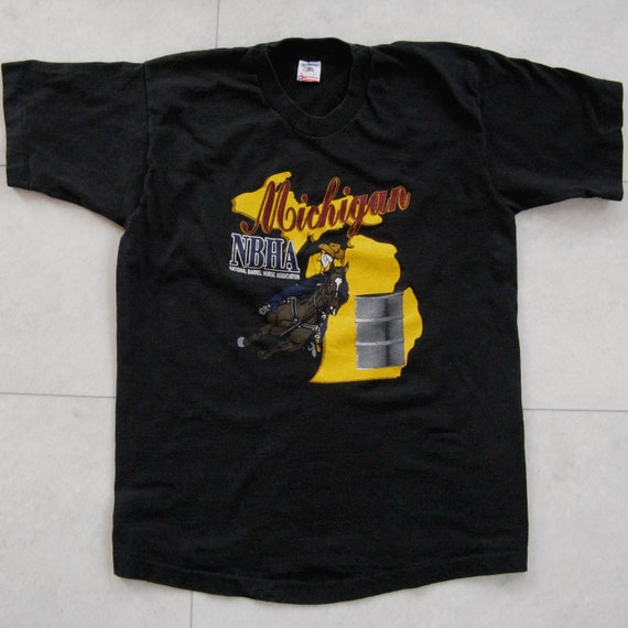 Vintage 1990s T-Shirt, Vintage NBHA Michigan, Nat… - image 1