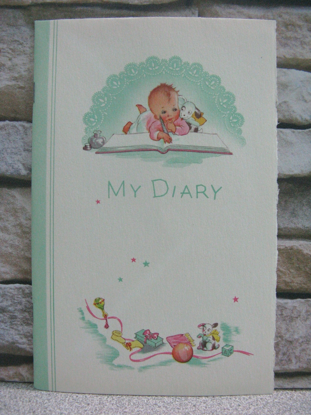 Vintage Baby Book My Diary Vintage 1930's Baby Record Etsy