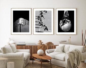 American Football Prints: Black & White Sports Art (Digital Download)