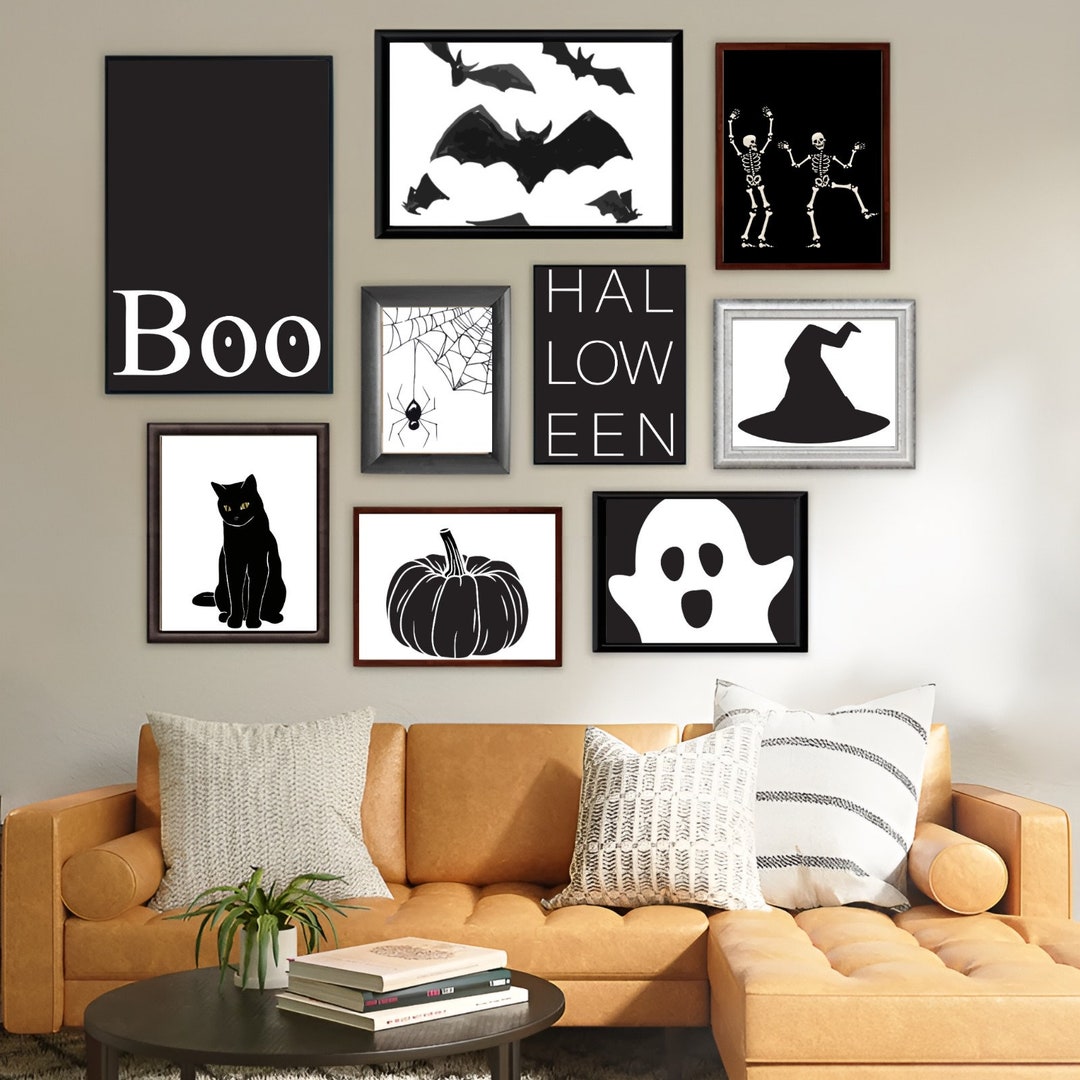 Halloween Gallery Wall Art Set: Spooky Home Decor (digital Print) - Etsy